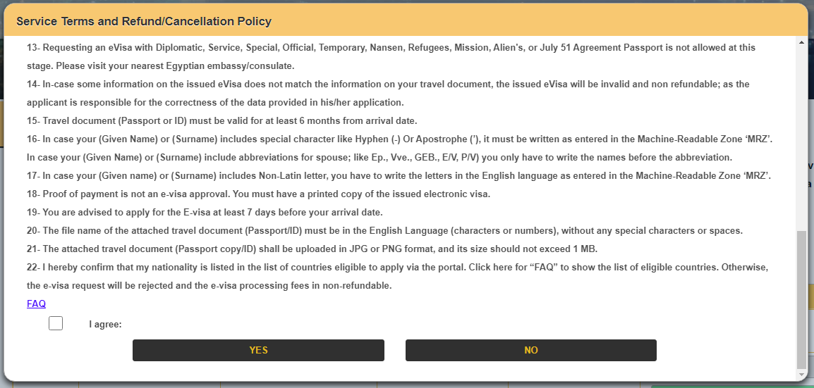 Agreement and Acknowledgement