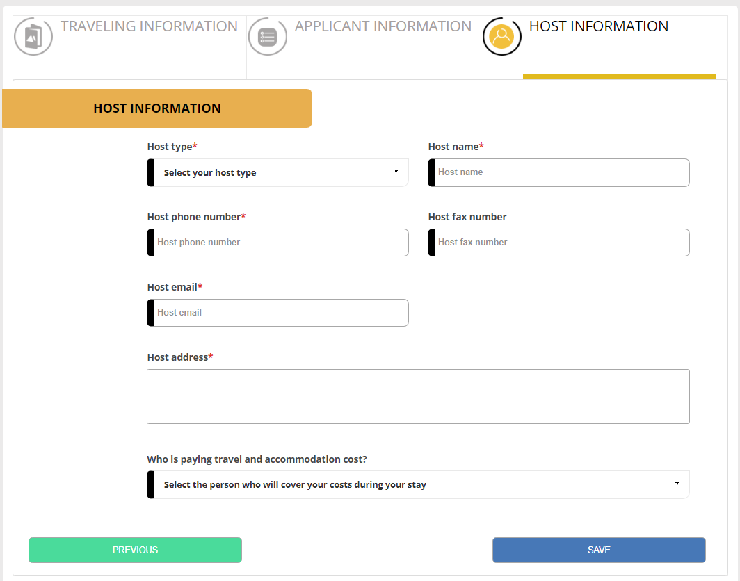 Zusätzliche Informationen (Gastgeberinformationen)